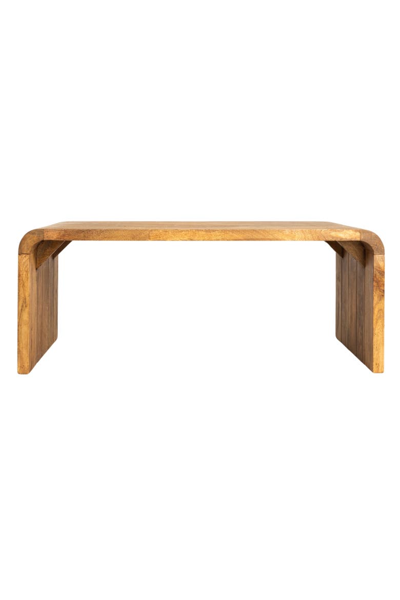Waterfall Edge Coffee Table, Alternate, color, Natural