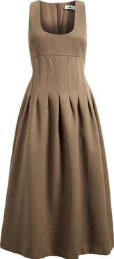 Odd Muse Scoop Neck Midi Dress