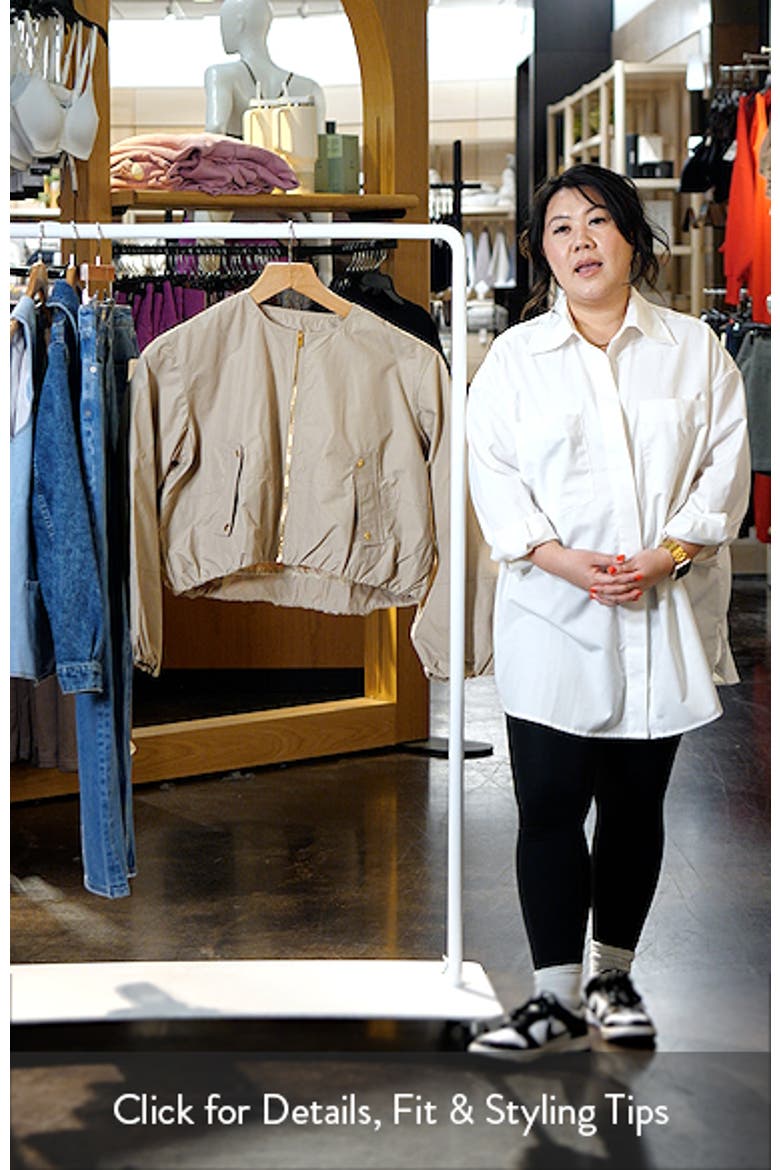 Bubble Sleeve Bomber Jacket video