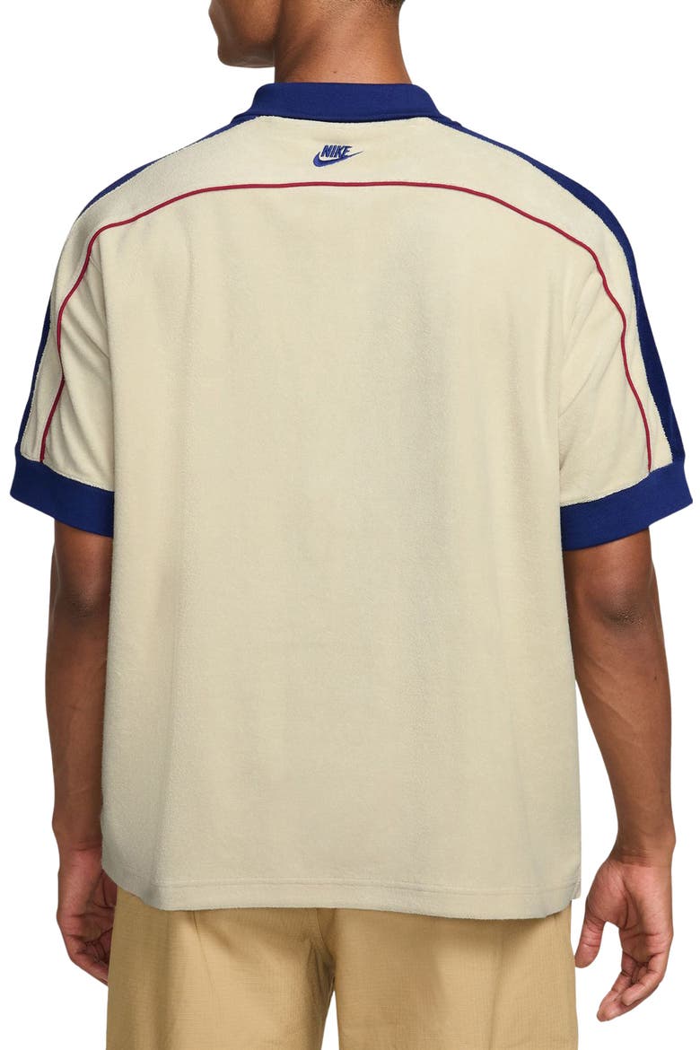 Sportswear Club Polo, Alternate, color, LIGHT KHAKI/ DEEP ROYAL BLUE