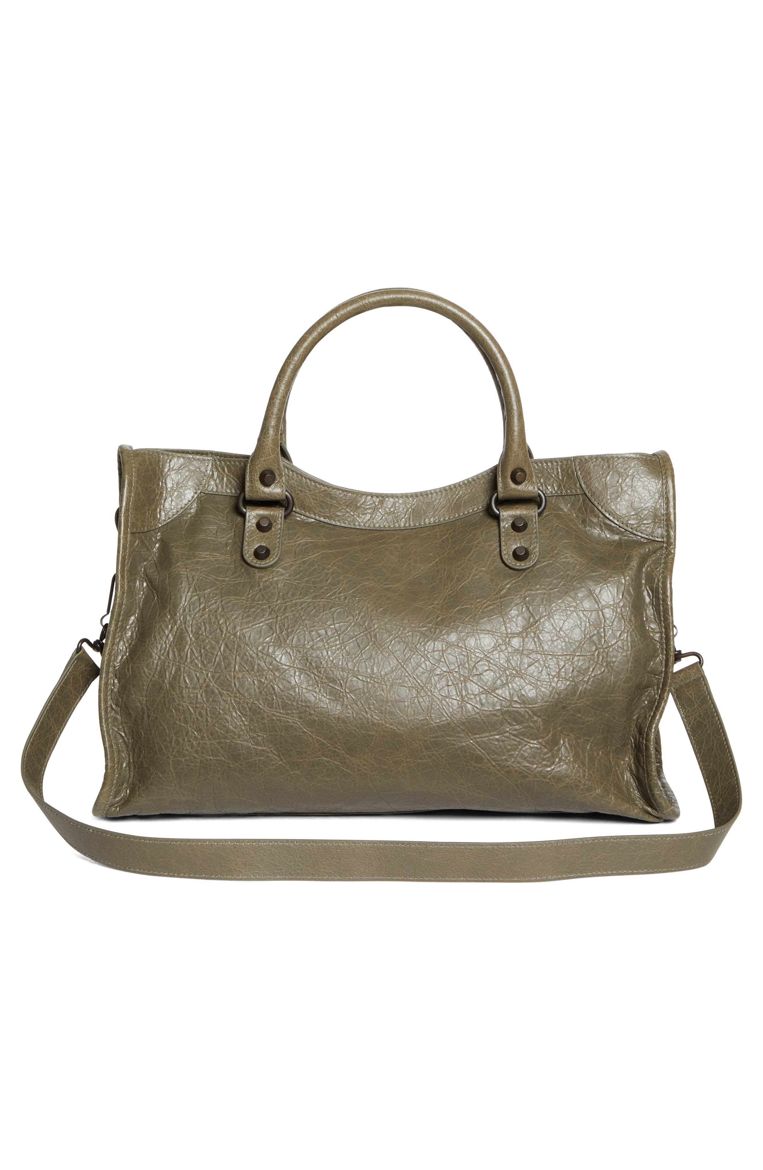 Balenciaga Medium Le City Leather Handbag, Alternate, color, 