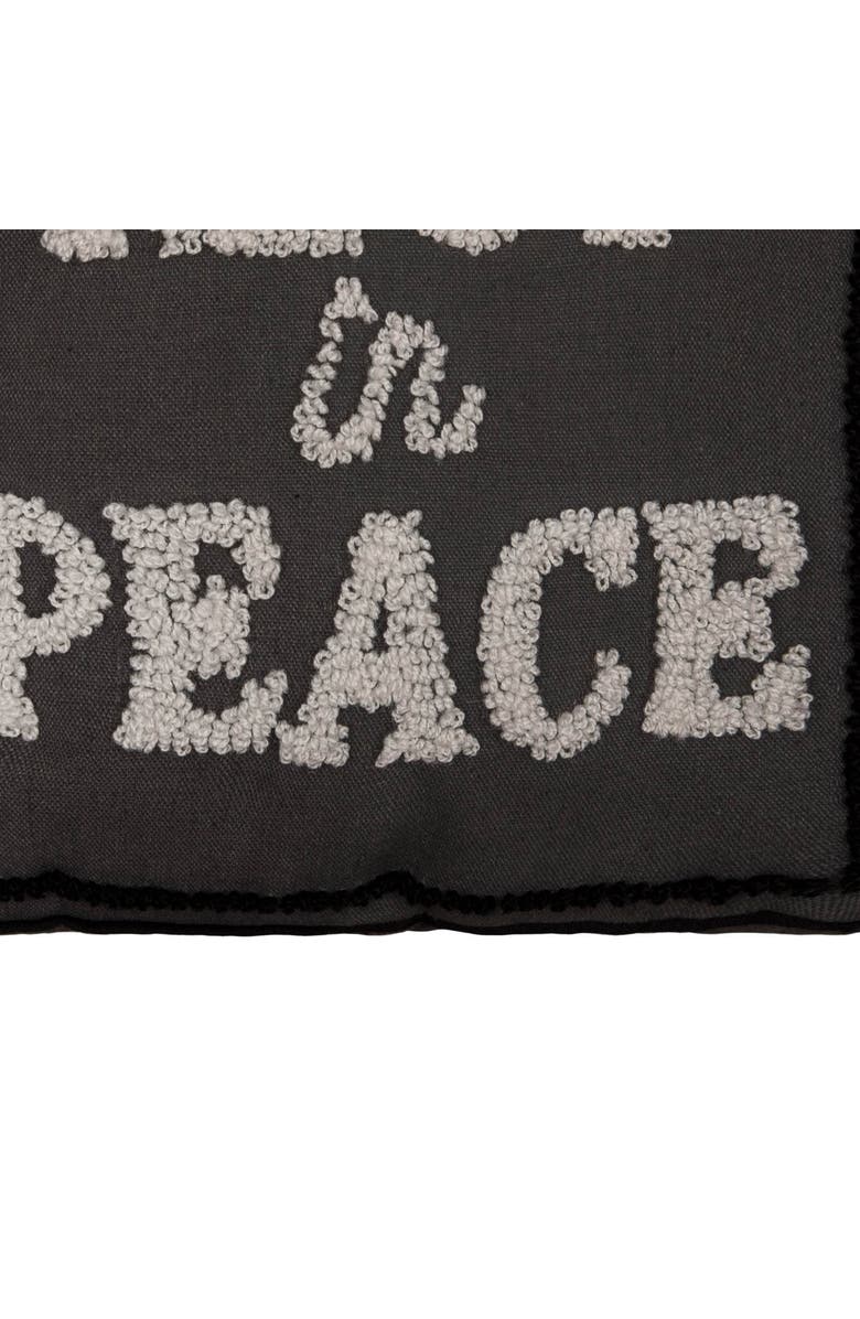 C&F Home Halloween "RIP" Skeleton Skull Tombstone Shaped Hooked Accent Pillow 18" x 18", Alternate, color, Black