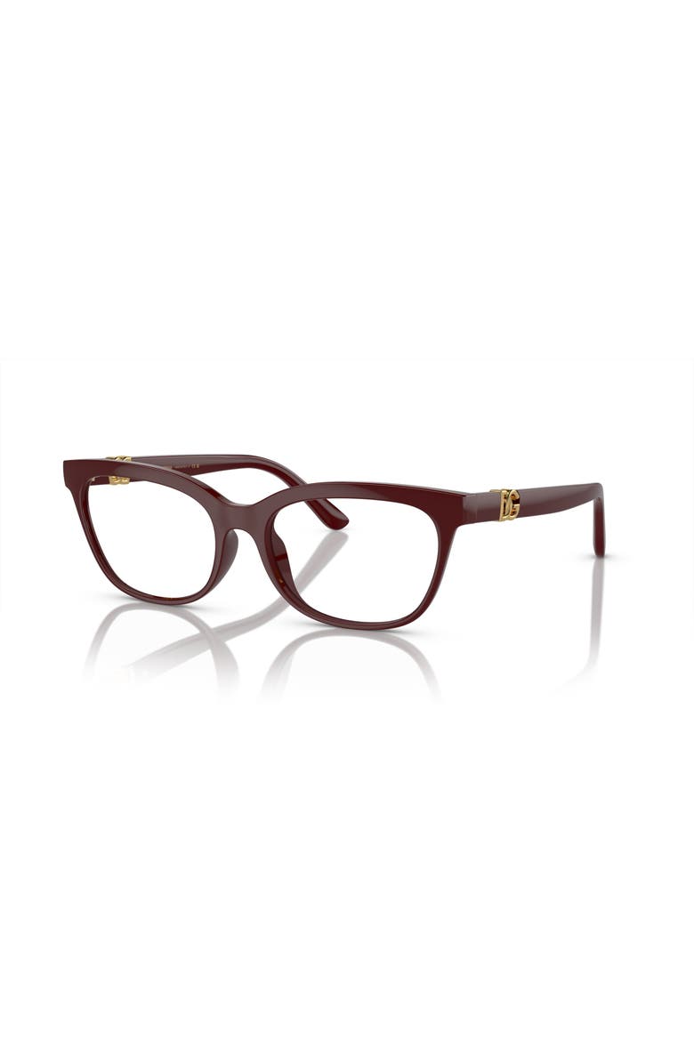Dolce&Gabbana 54mm Butterfly optical glasses, Main, color, Red