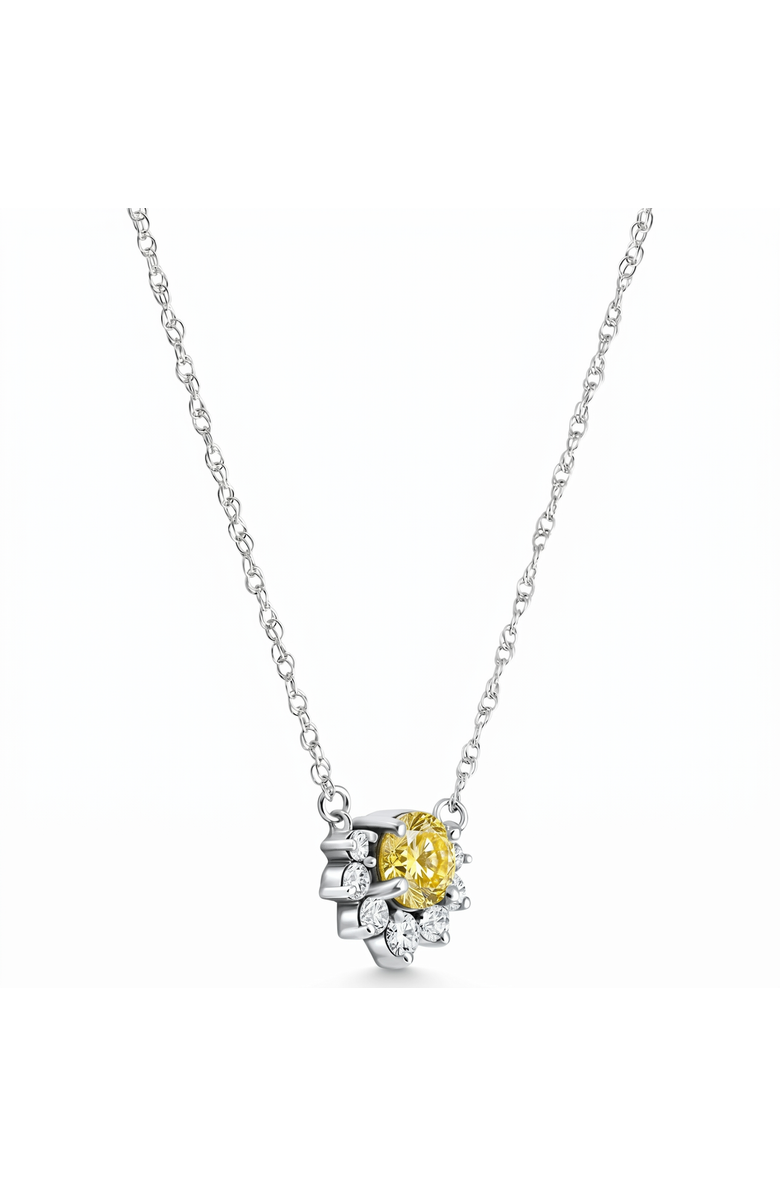 Bliss Diamond Certified 1.35Ct Natural Fancy Diamond Pendant 14k Gold Necklace, Alternate, color, 14K White Gold