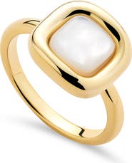 Ana Luisa Clara Mother-of-Pearl Statement Ring