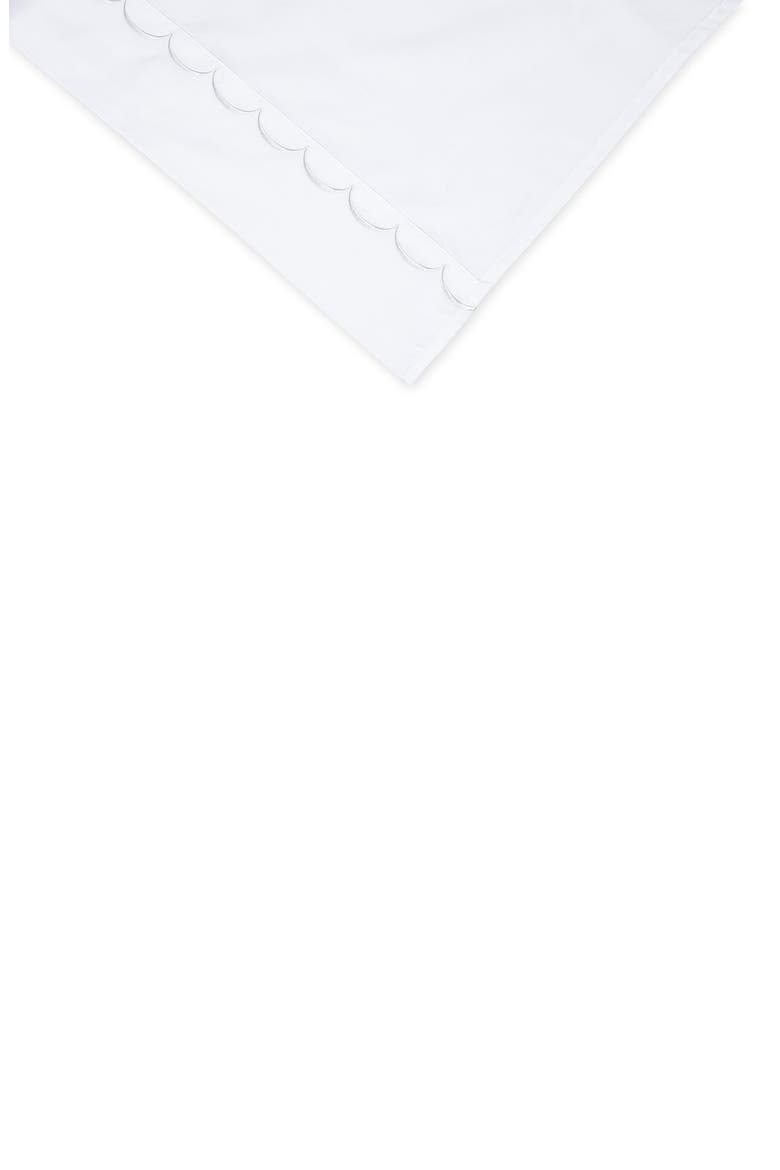 600 Thread Count Scallop Trim 3-Piece Duvet Set, Alternate, color, WHITE