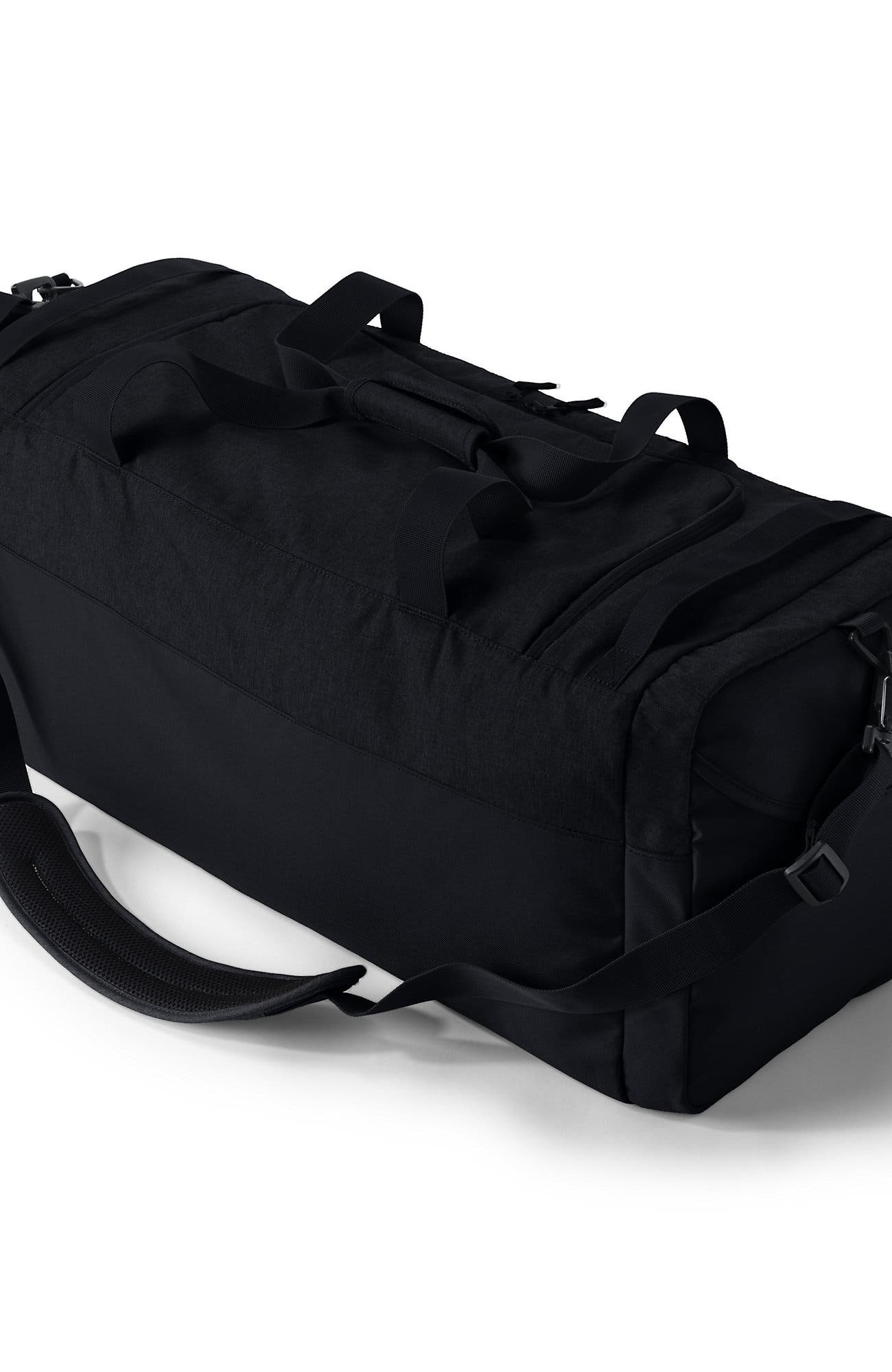 Lands' End Small All Purpose Travel Duffle Bag, Alternate, color, Black