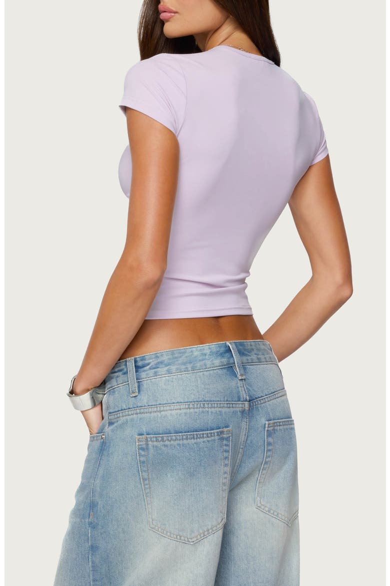 Tay Cap Sleeve T-Shirt, Alternate, color, LILAC