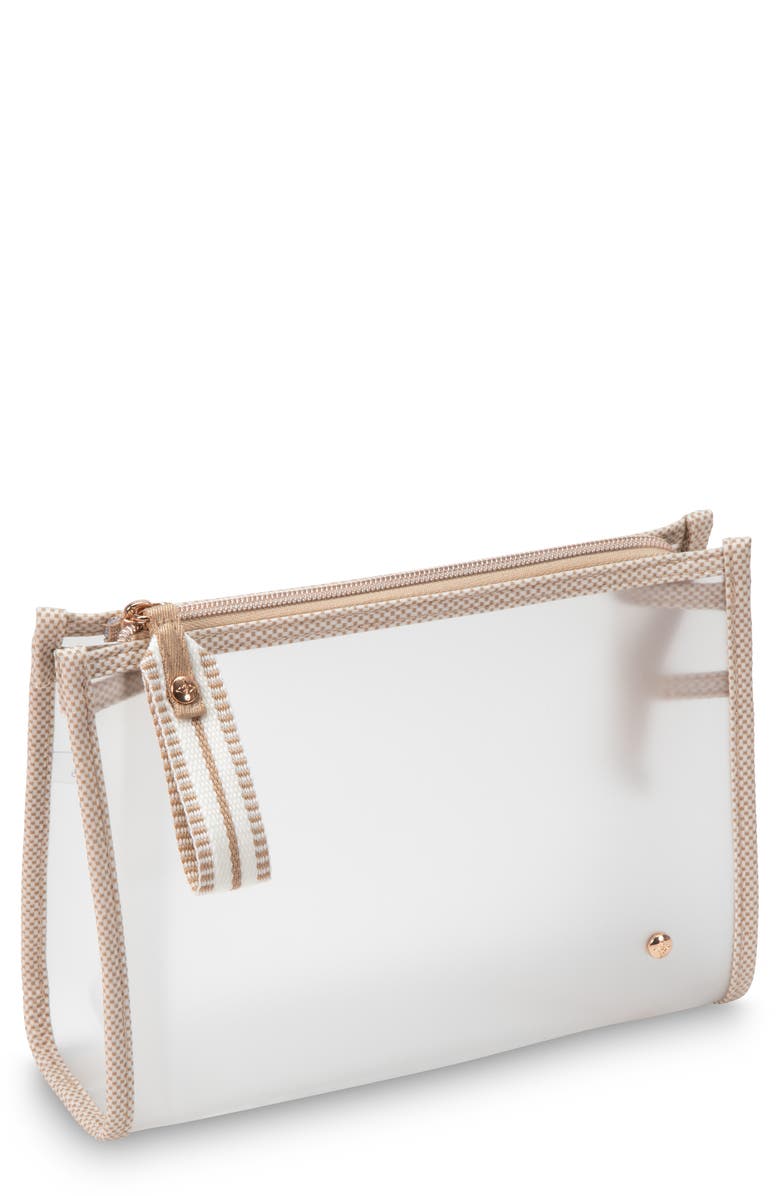 Stephanie Johnson Medium Zip Cosmetic, Alternate, color, White