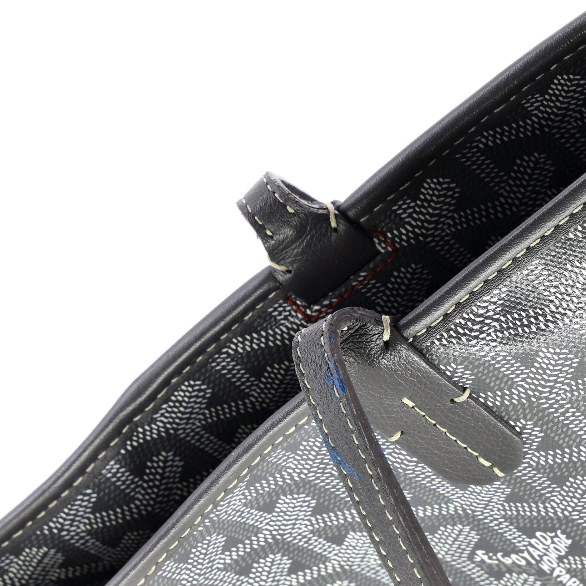 Pre-Owned Goyard Artois Tote Coated Canvas PM, Alternate, color, Gray