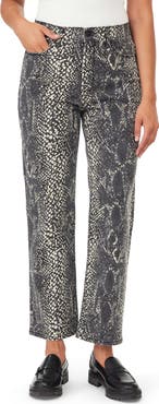 Kensie High Rise Slim Straight Crop Jean