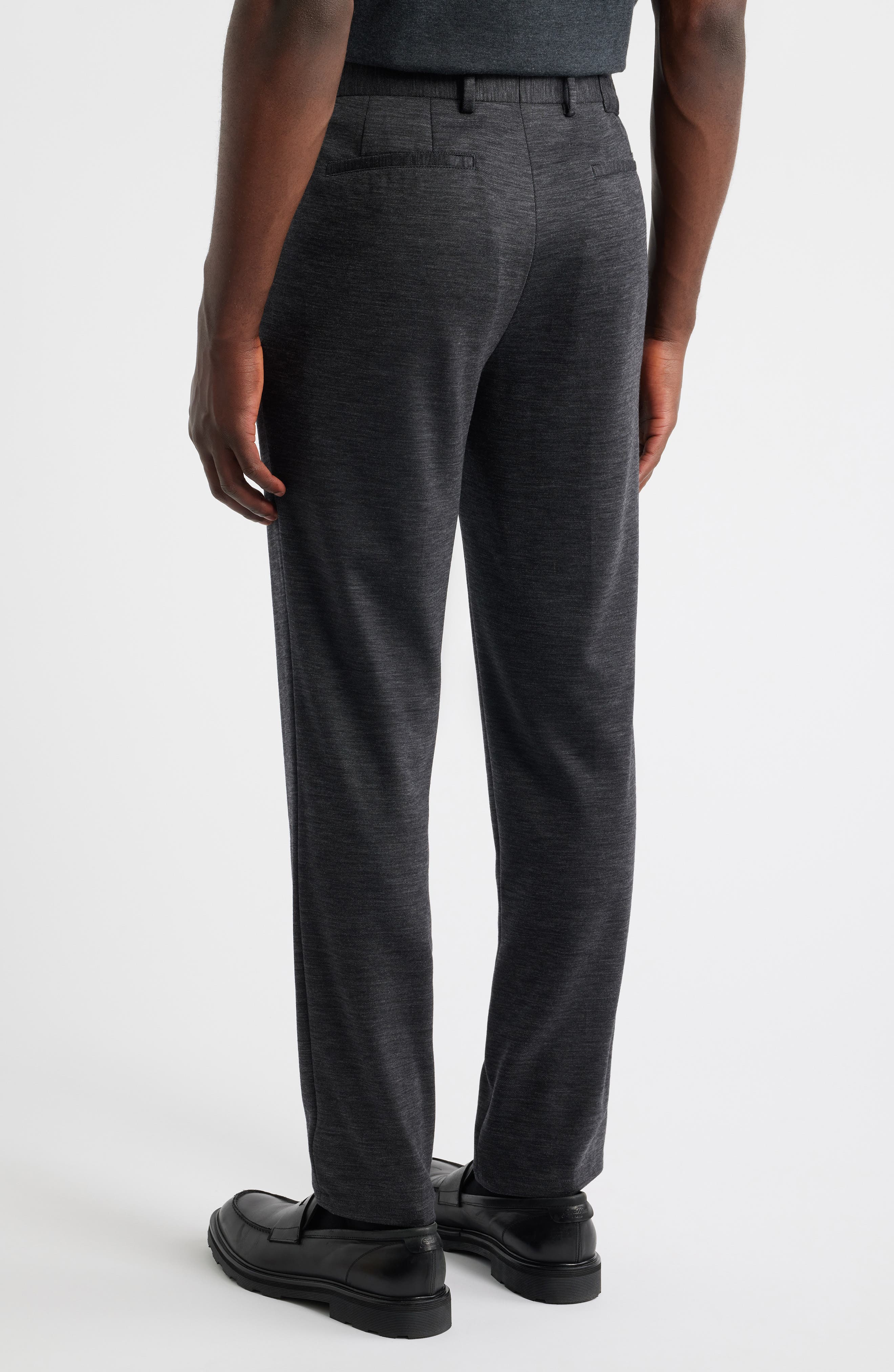 Flat Front Knit Wool Blend Chinos - image 2