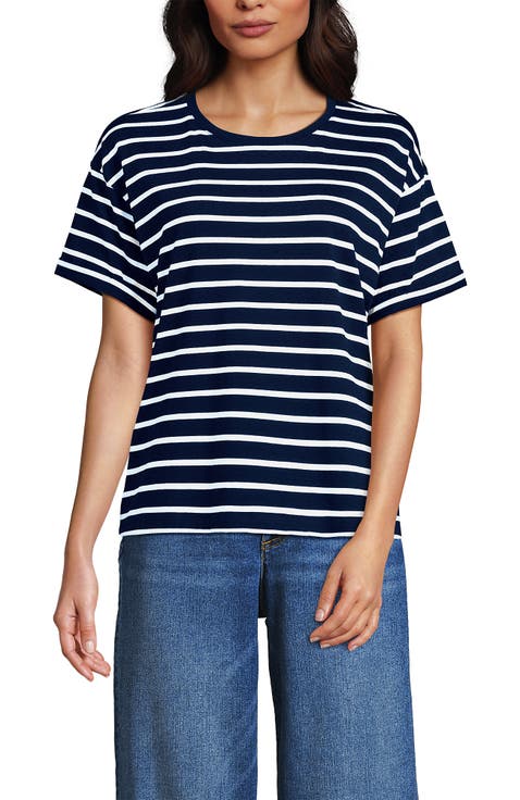 Oversized Supima Short Sleeve Crew Neck T-Shirt