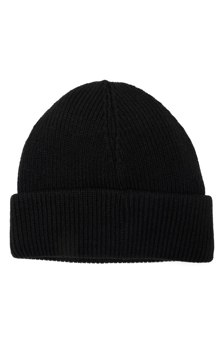 AllSaints Classic Logo Beanie, Alternate, color, Black