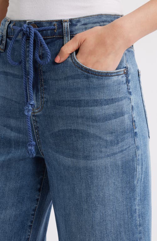 Hint Of Blu Mighty Drawstring High Waist Wide Leg Jeans