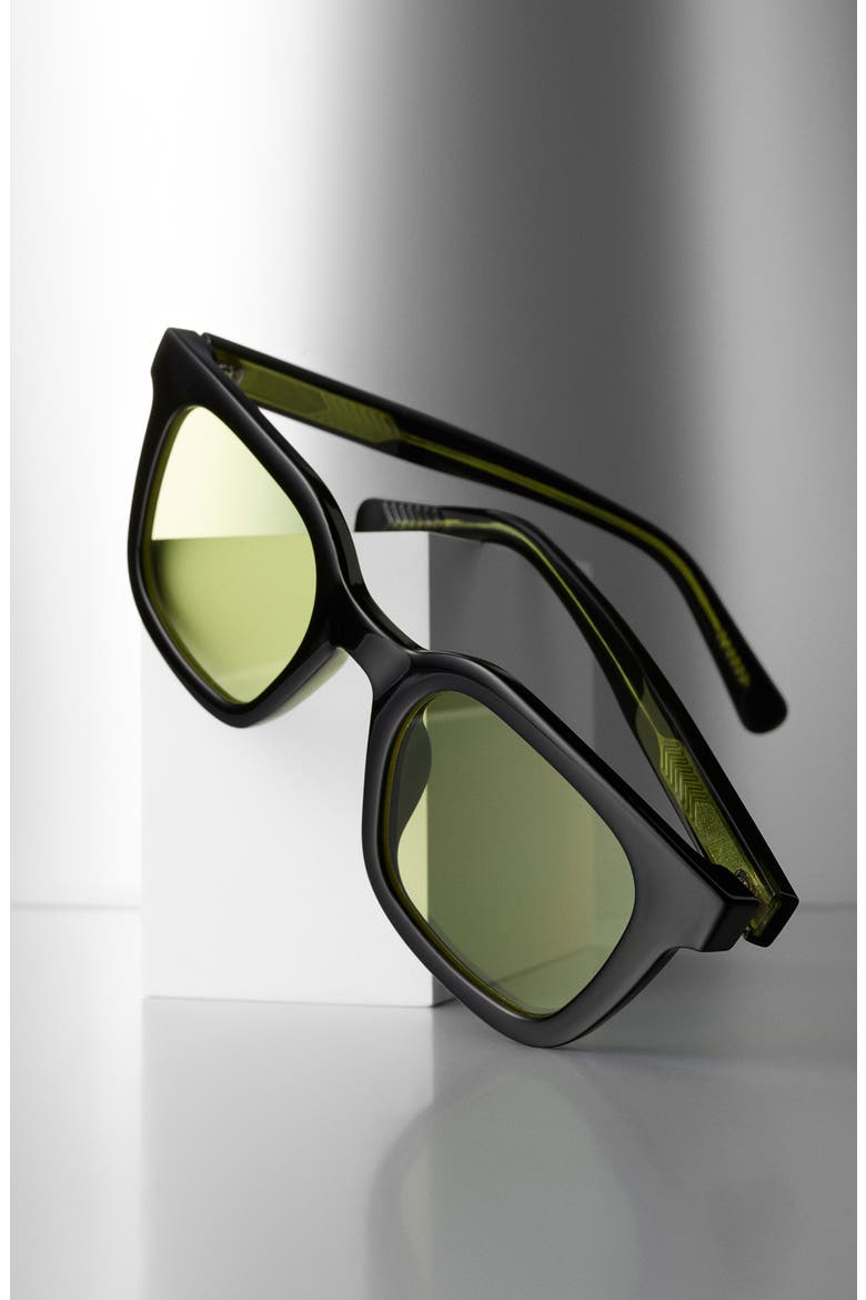Game Over 49mm Square Sunglasses, Alternate, color, BLACK ZEST