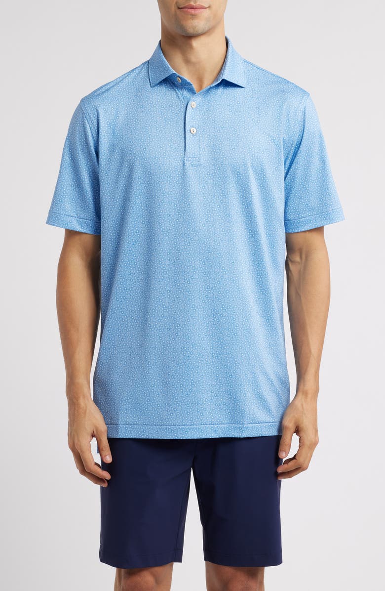 Peter Millar Bristol Floral Performance Jersey Polo, Main, color, 