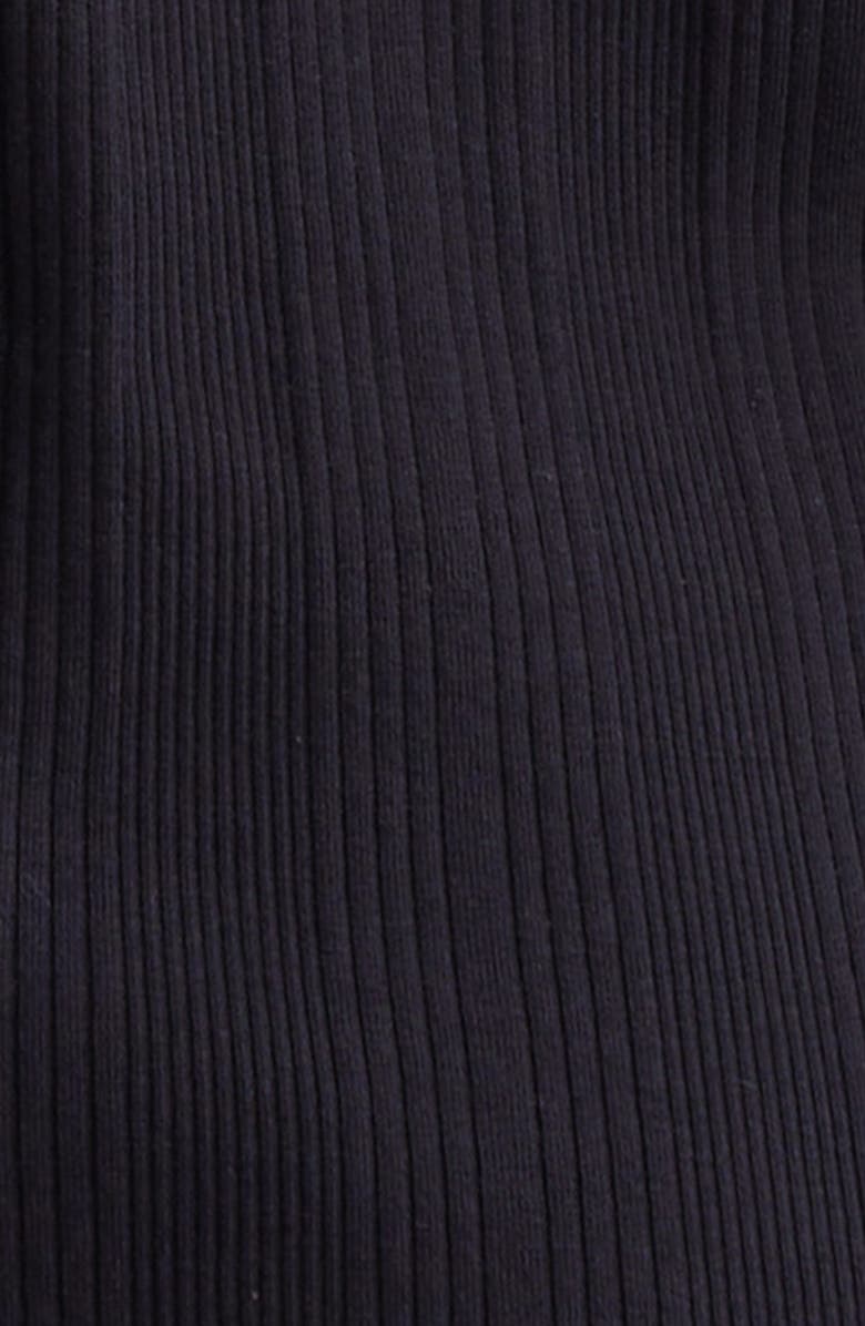 MM by Max Mara Sax Embroidered Logo Cotton Blend Tank, Alternate, color, Navy