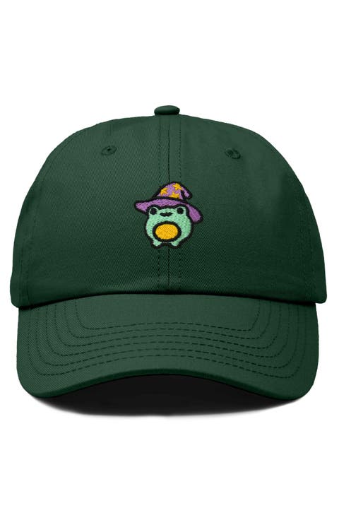 Sorcerer Frog Embroidered Dad Hat