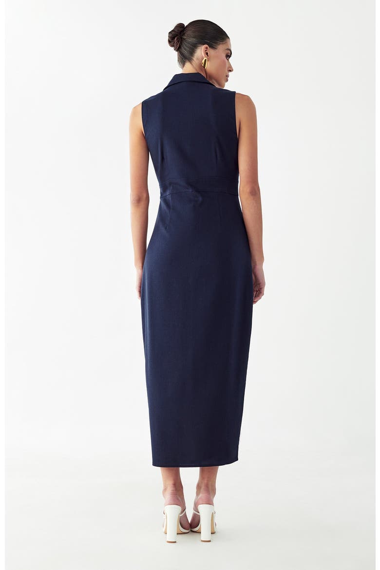 Barossa Midi Dress, Alternate, color, Navy Blue