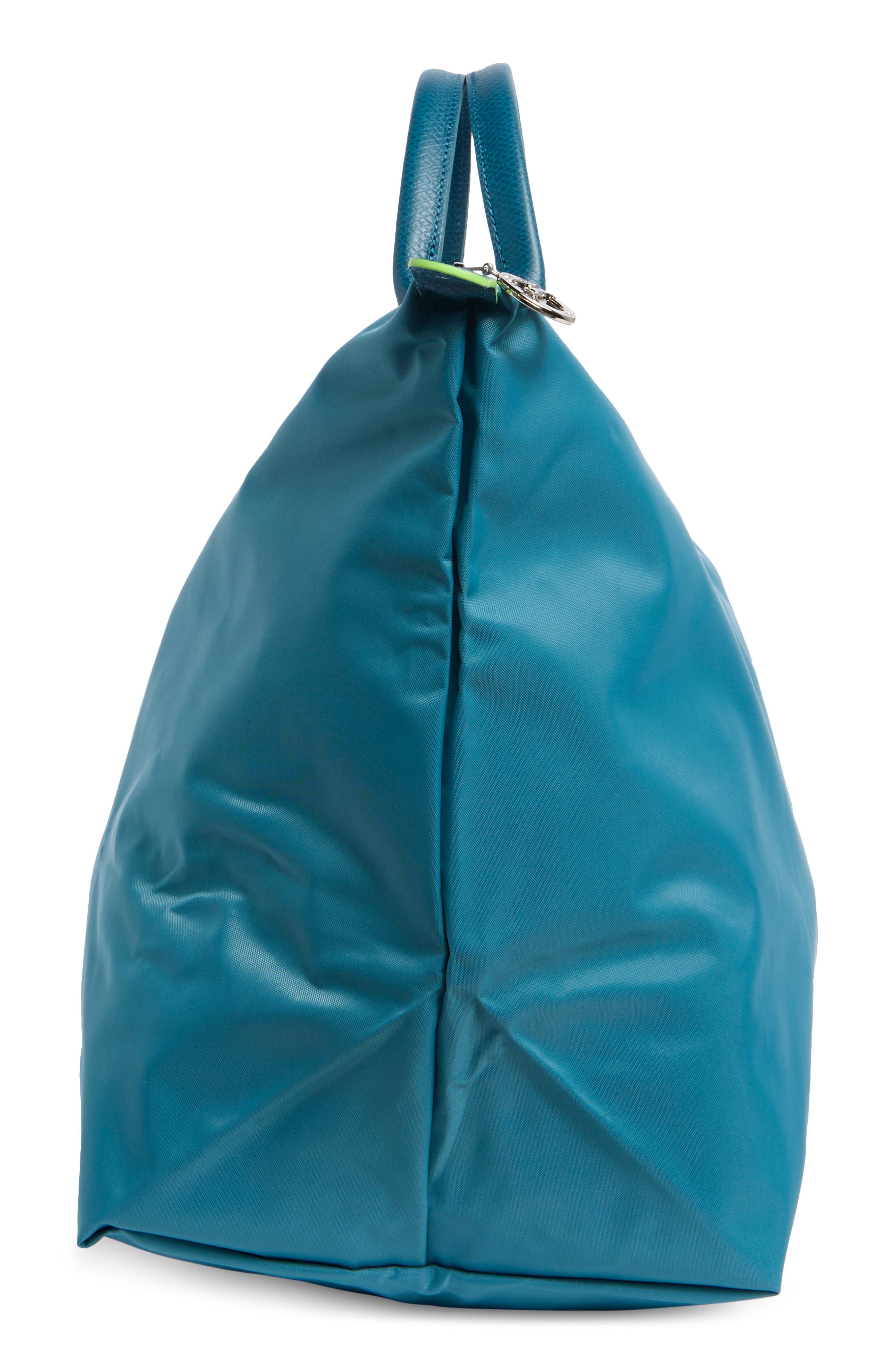 Longchamp Large Travel Duffle Bag, Alternate, color, Peacock
