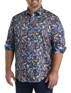 Impression Long-Sleeve Woven Shirt Multi