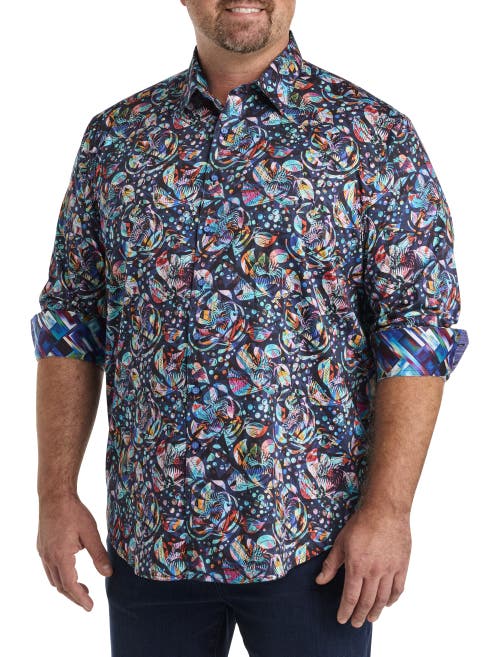 Robert Graham DXL Big & Tall Hemlock Sport Shirt in Multi  product