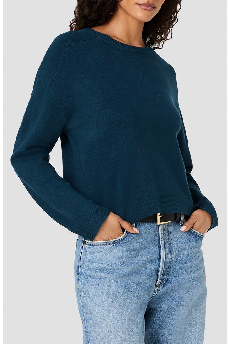 Babysoft Oversize Crewneck Sweater, Alternate, color, DEEP TEAL
