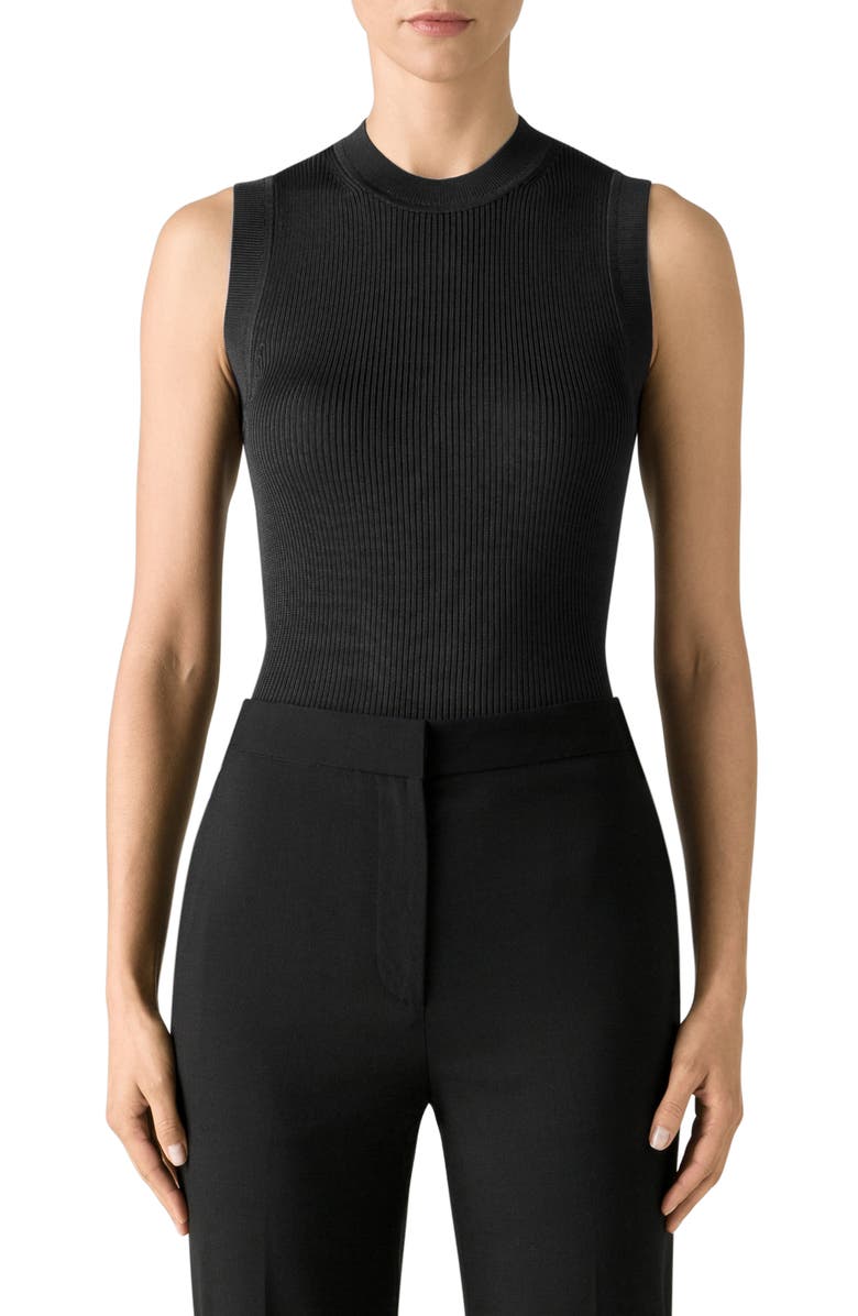 St. John Collection Mixed Rib Sleeveless Top, Main, color,