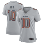 Nike Women's Nike Bo Nix Gray Denver Broncos Fashion Atmosphere Fashion Game Jersey