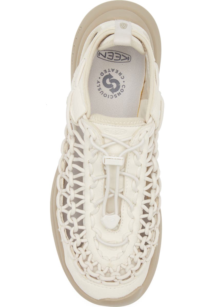 KEEN Uneek Hiking Platform Sneaker Sandal, Alternate, color, Birch/ Plaza Taupe