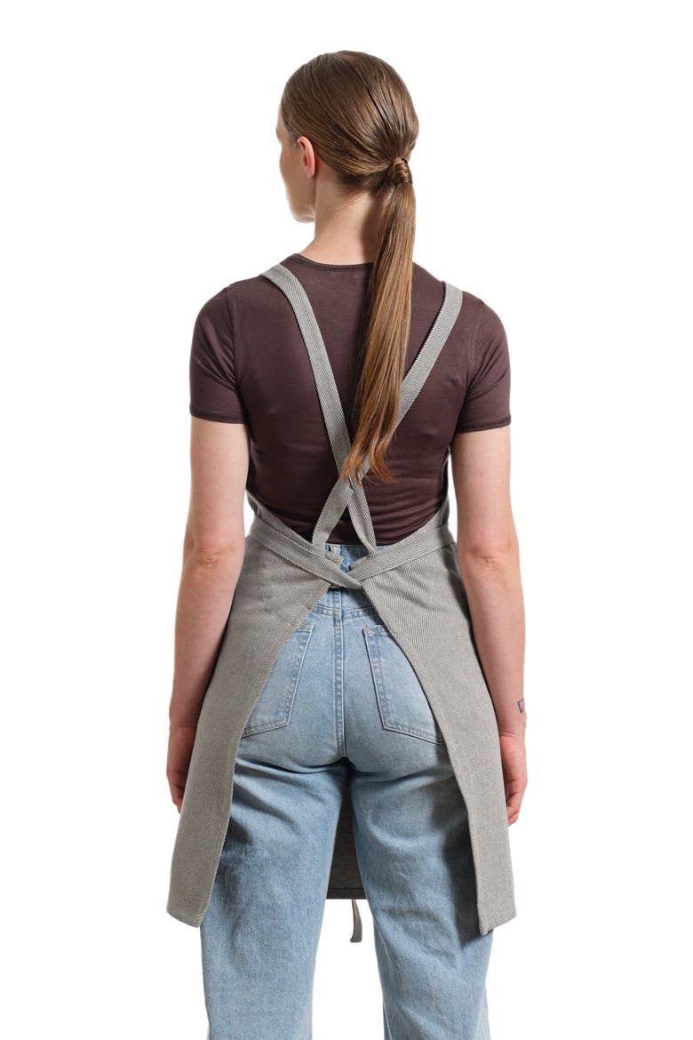 Crossback Apron - Heavy Twill Solid, Alternate, color, Charcoal