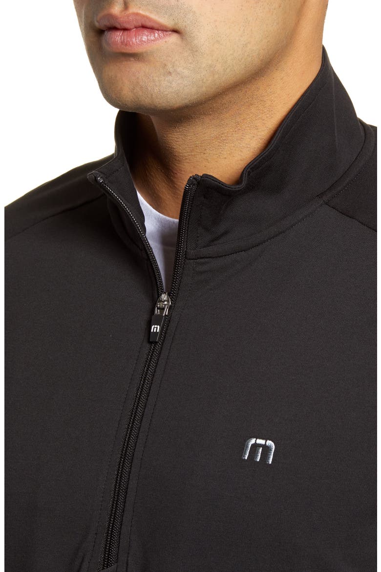 Travis Mathew Zachary Half Zip Pullover, Alternate, color, BLACK