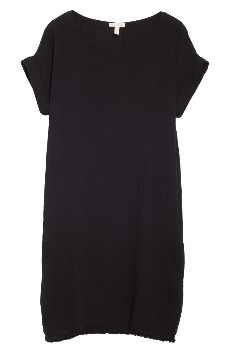 Eileen Fisher Textured Organic Cotton Shirt Dress, Alternate, color, 