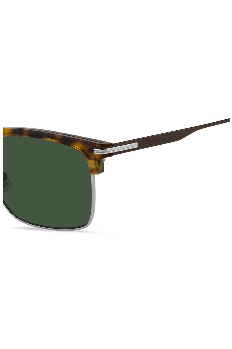 53mm Sunglasses, Alternate, color, HAVANA RUTHENIUM/ GREEN