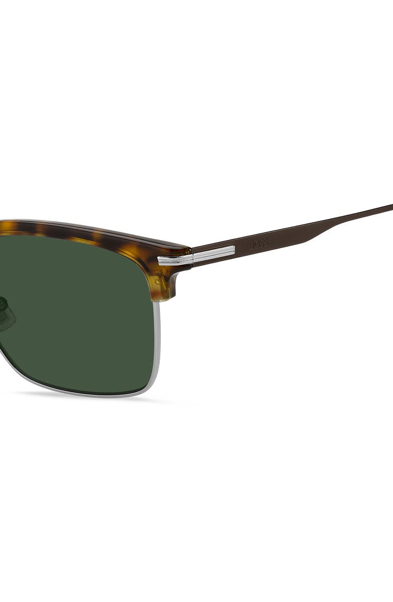 BOSS 53mm Sunglasses, Alternate, color, Havana Ruthenium/ Green