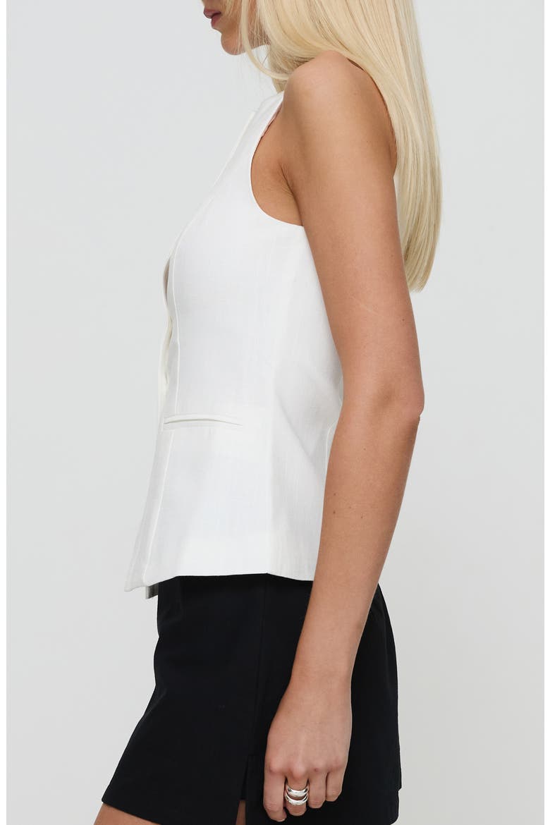 Theodosia Cutaway Vest, Alternate, color, WHITE