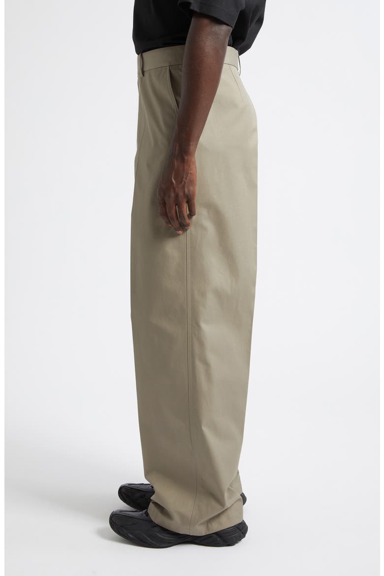 Oversize Cotton Twill Chinos, Alternate, color, BEIGE
