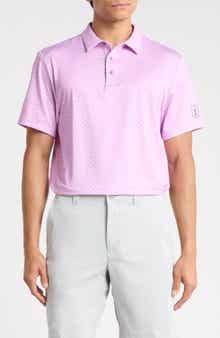 PGA TOUR Cocktail Geo Print Performance Polo