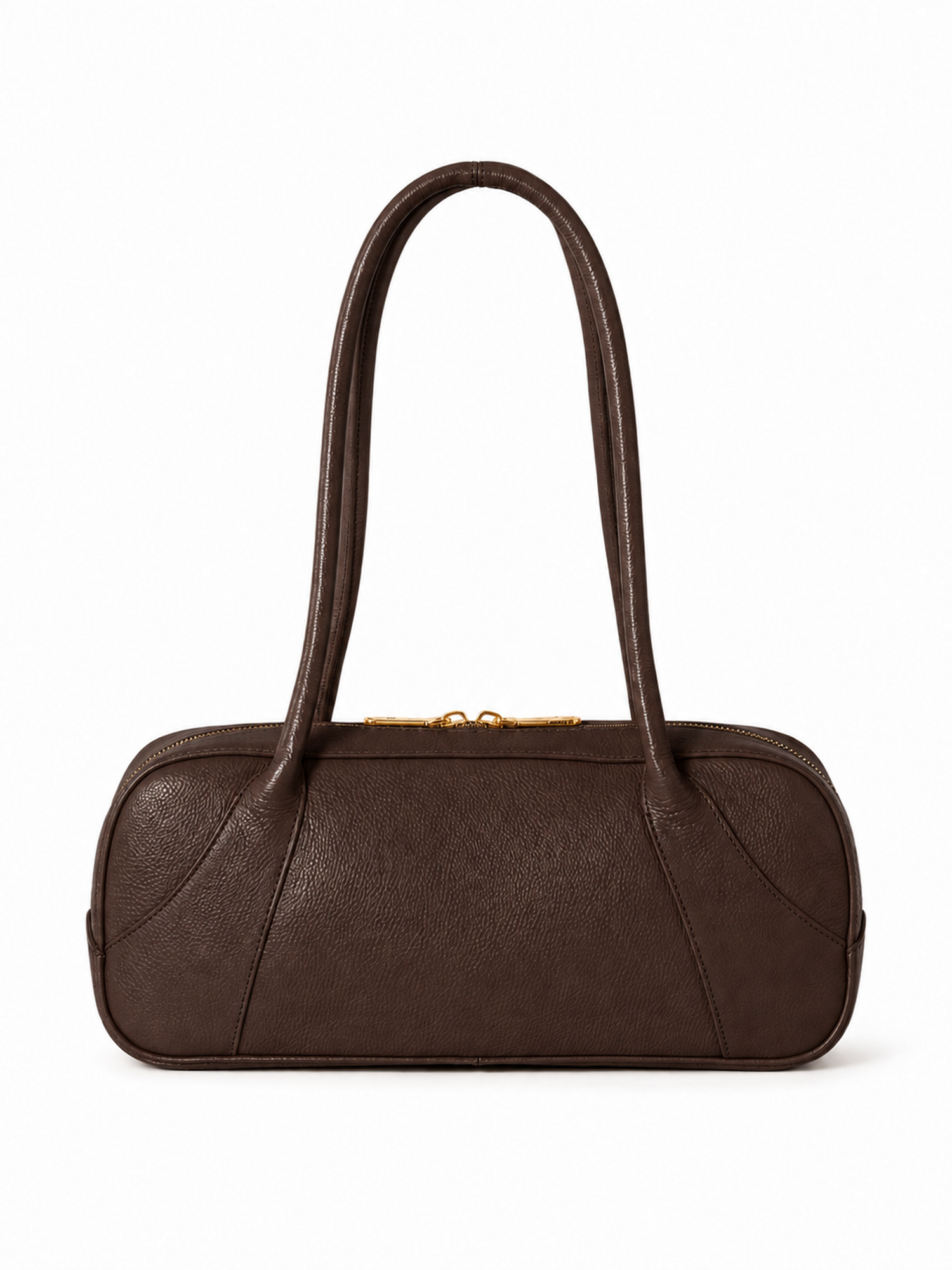 Almaira Italian Textured Leather Shoulder Bag, Alternate, color, Chocolate