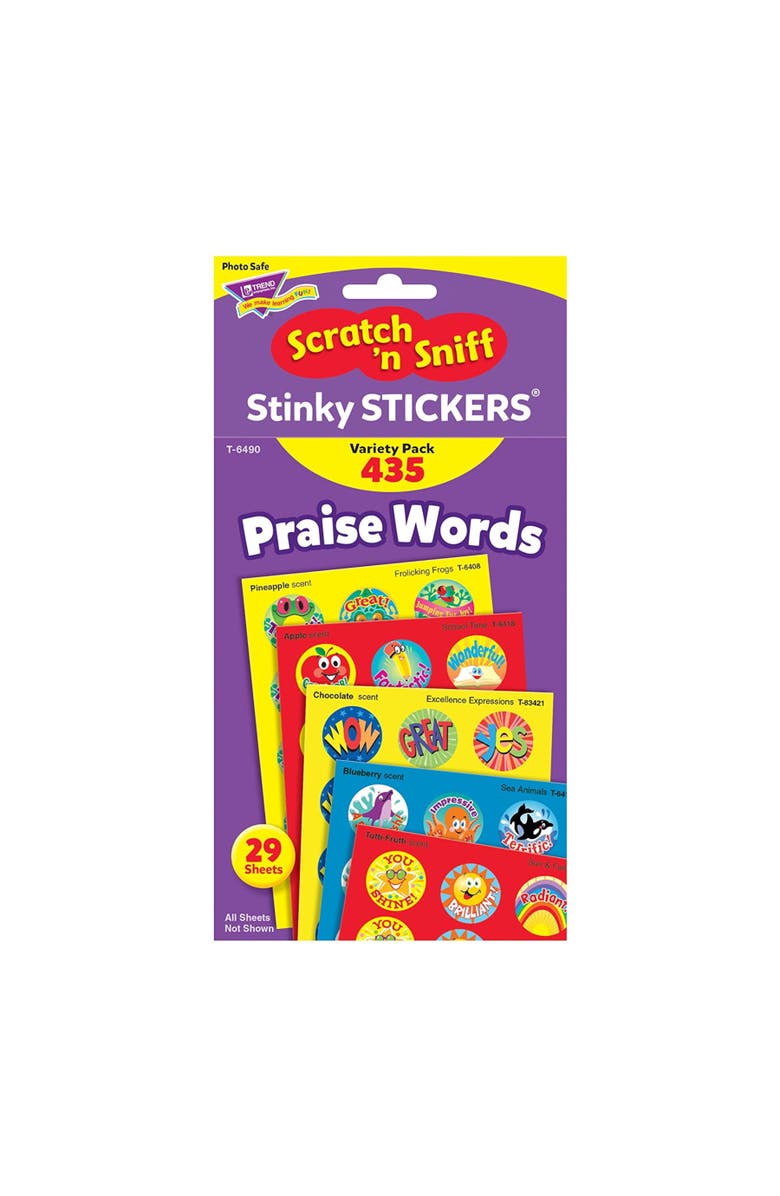 TREND Enterprises Praise Words Stinky Stickers Variety Pack  435 ct, Alternate, color, Multicolored