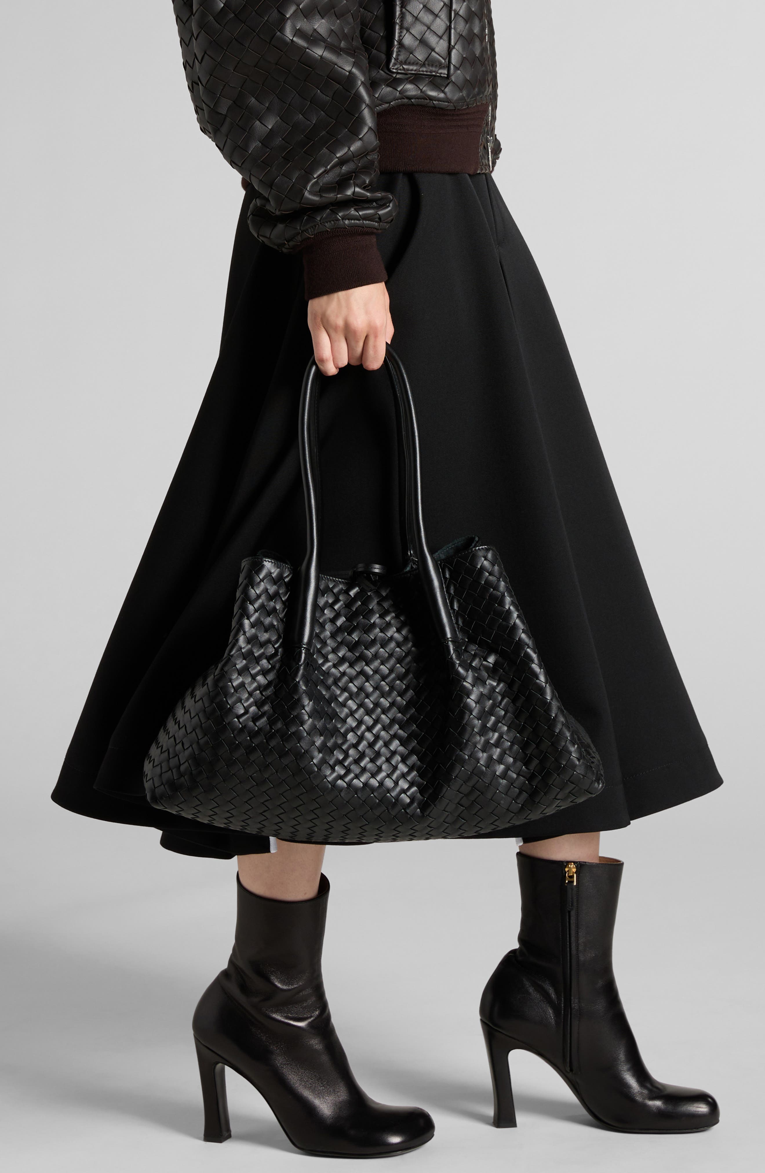 Bottega Veneta Leather & Suede Reversible Tote, Alternate, color, 