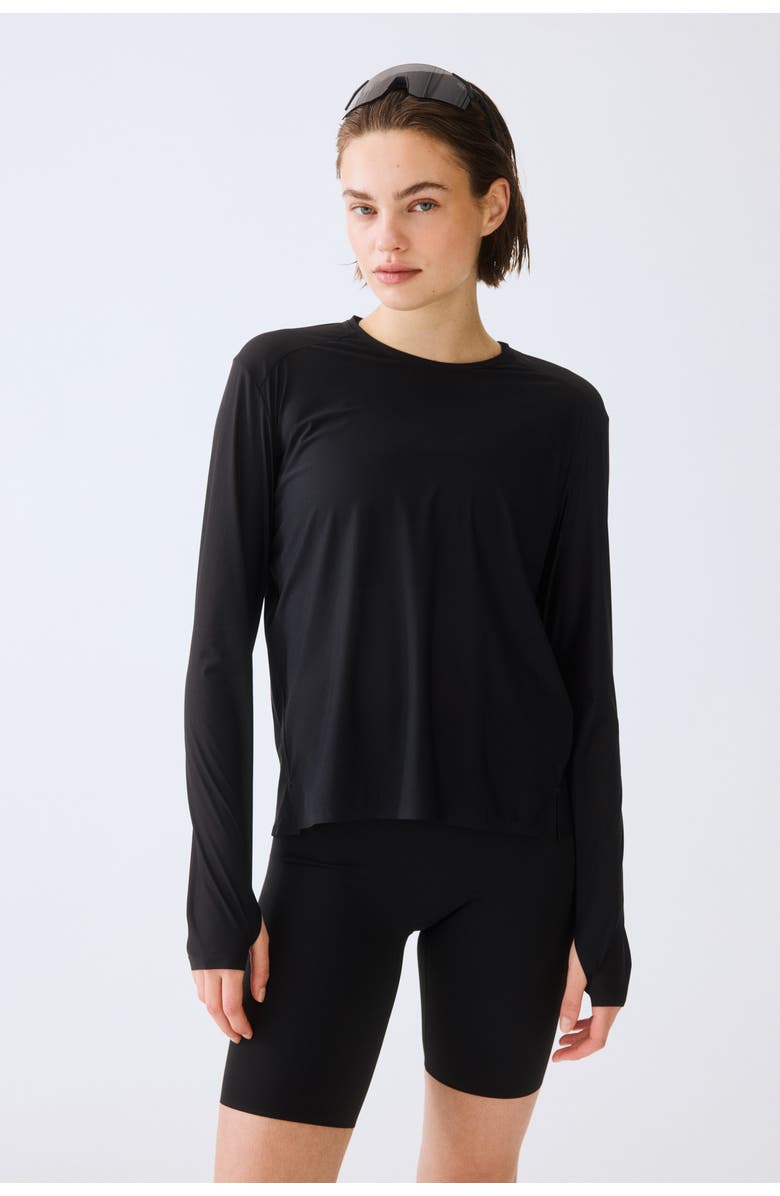 H&M Sports Top With Drymove, Alternate, color, Black