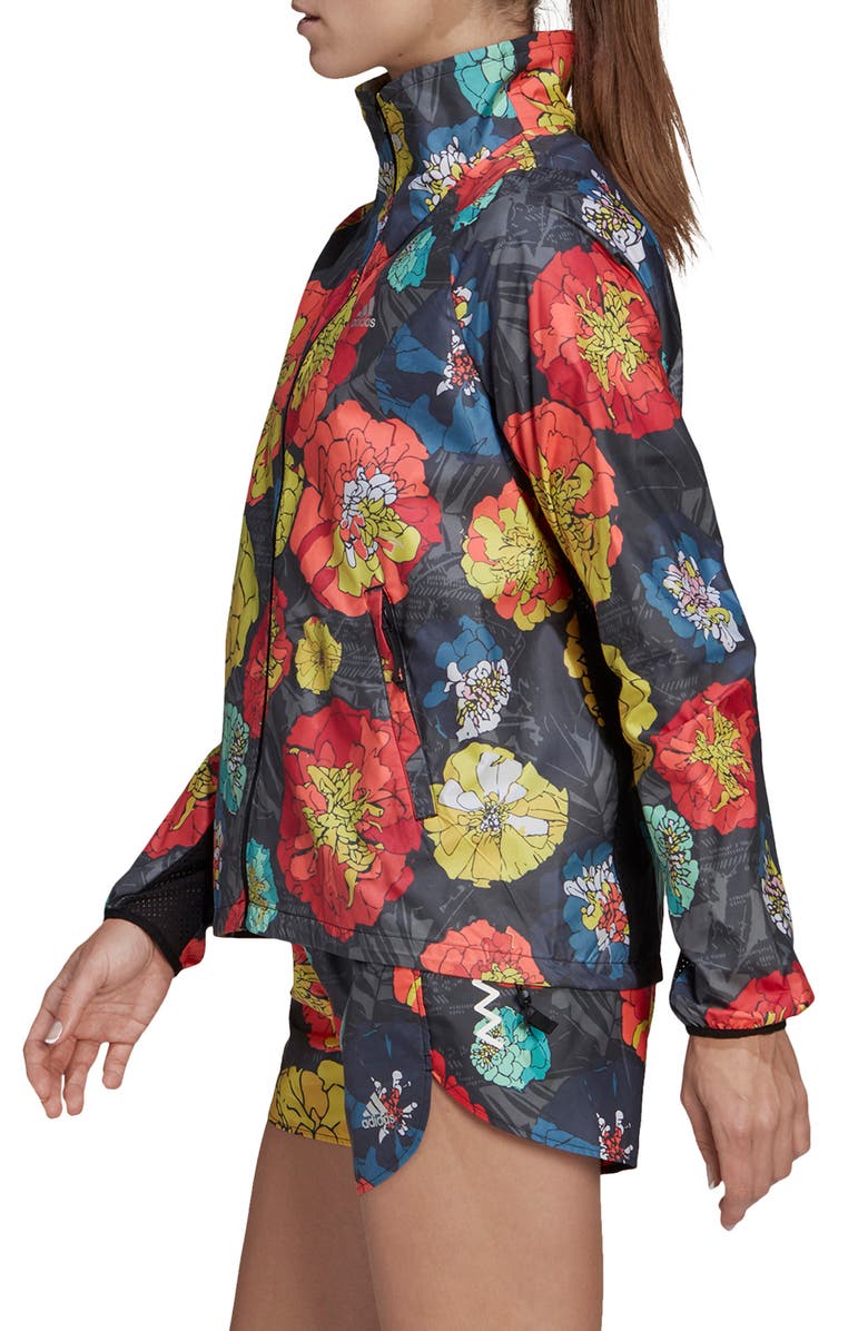 adidas Run Fast Flower Running Jacket, Alternate, color,