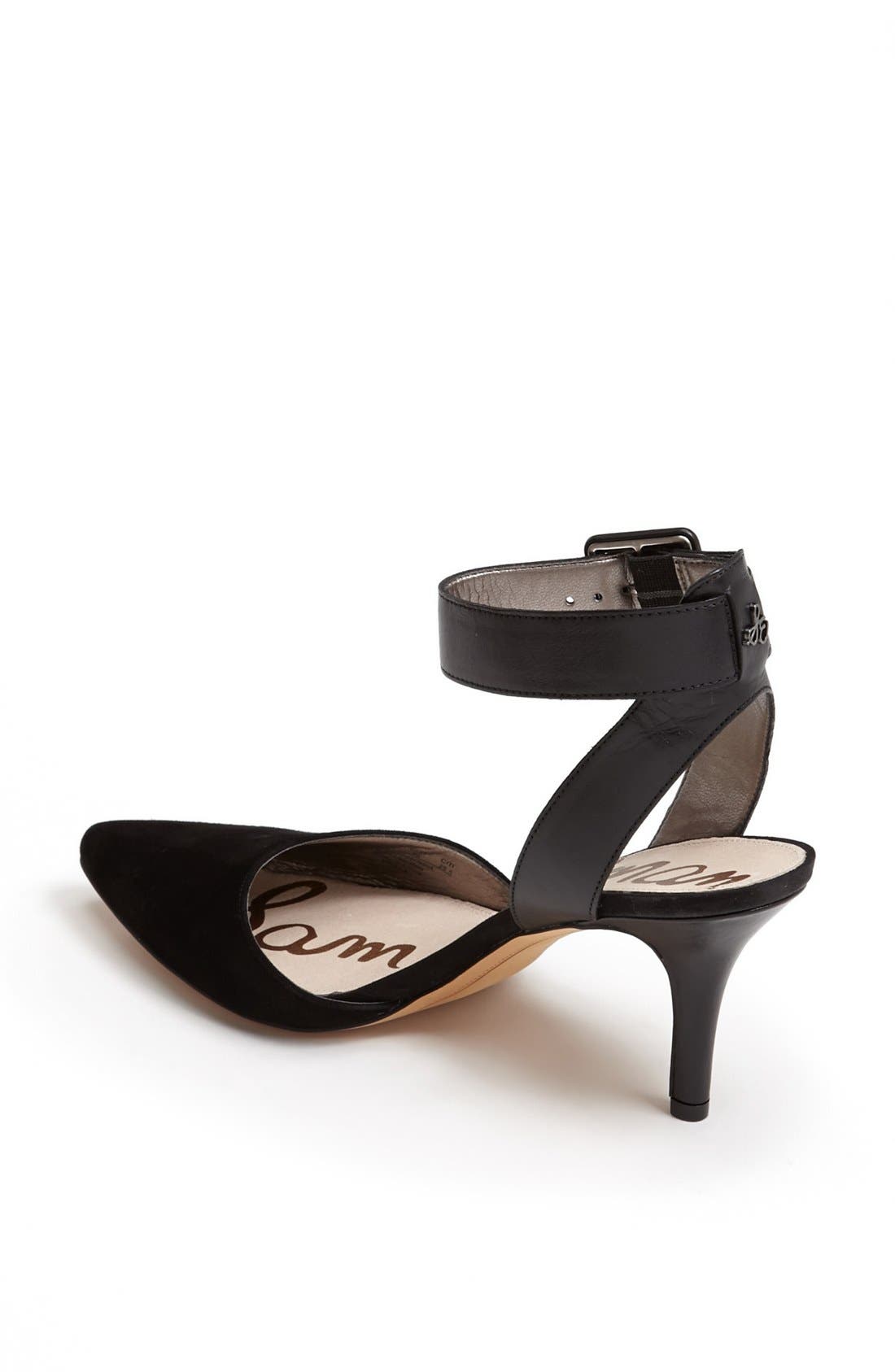 'Okala' Pump, Alternate, color, BLACK SUEDE