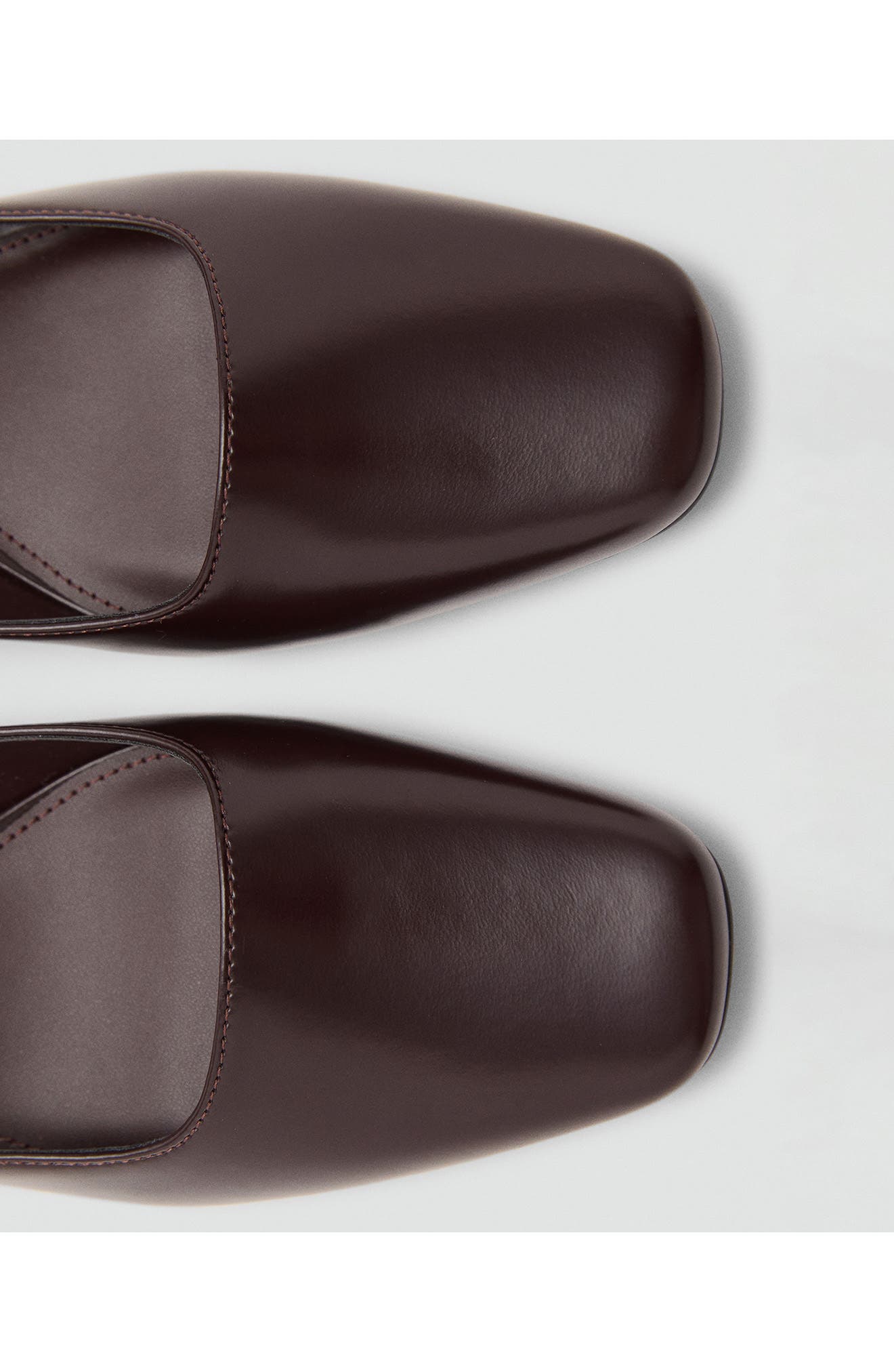 MANGO Ankle Strap Kitten Heel Pump, Alternate, color, Chocolate