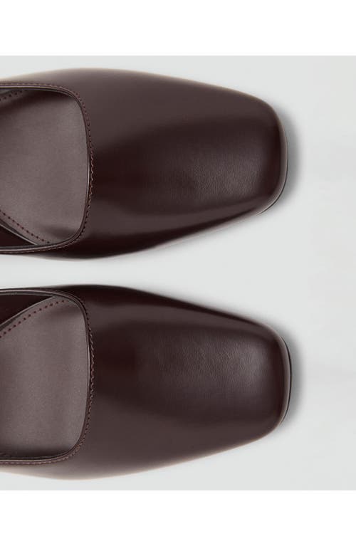 Mango Ankle Strap Kitten Heel Pump In Brown