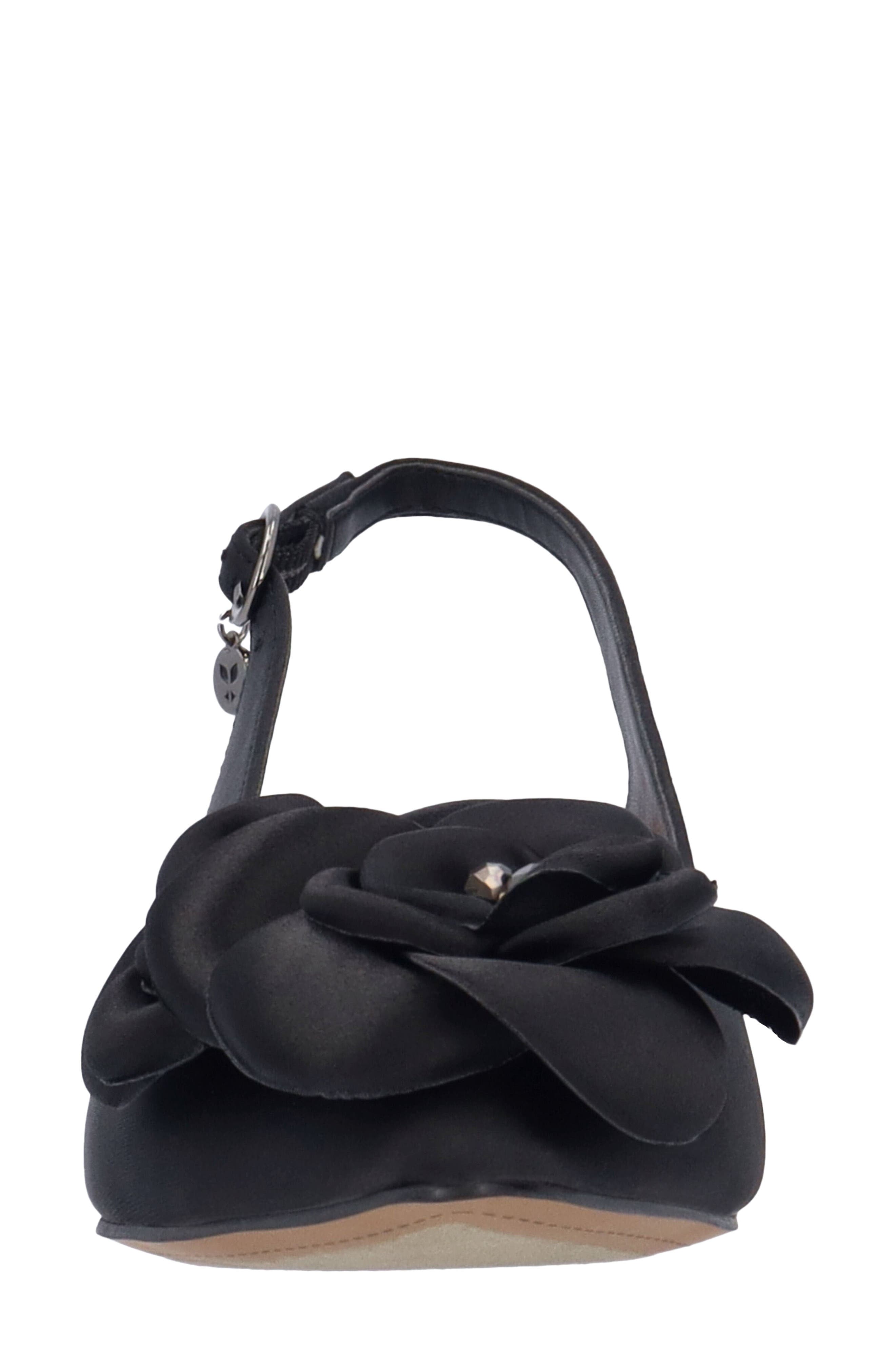 J. Reneé Jozey Pointed Toe Slingback Pump, Alternate, color, Black