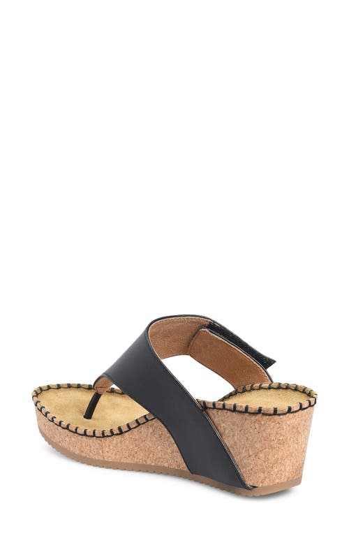 Comfortiva Edwyn Platform Wedge In Black