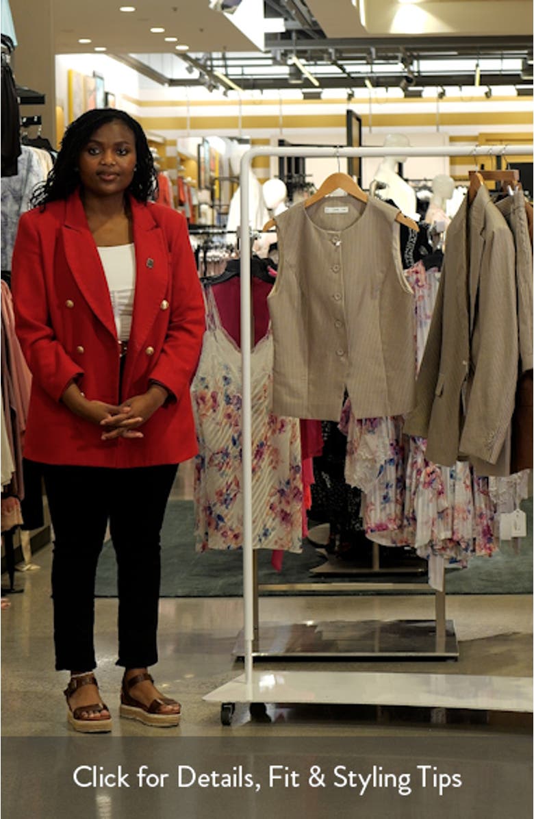 Vivian Stripe Suit Vest, sales video thumbnail